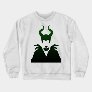 Maleficent Ombre / Green and Black Crewneck Sweatshirt